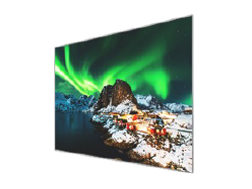 Single display form showing a vivid landscape with one thin panel and no extra components